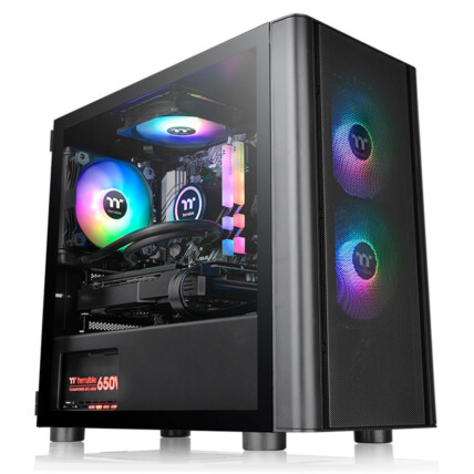 Gabinete Thermaltake V150 TG ARGB Black Mini Tower - CA-1R1-00S1WN-02