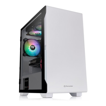Gabinete Thermaltake Versa S100 TG Snow Micro Case - CA-1Q9-00S6WN-00