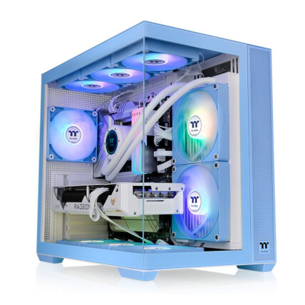 Gabinete Thermaltake View 380 TG ARGB Hydrangea Blue Mid Tower - CA-1Z2-00MFWN-00
