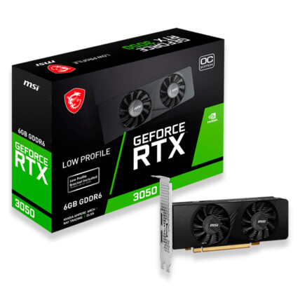 Placa de video MSI GeForce RTX 3050 LP 6GB OC GDDR6 96BITS - 912-V812-023