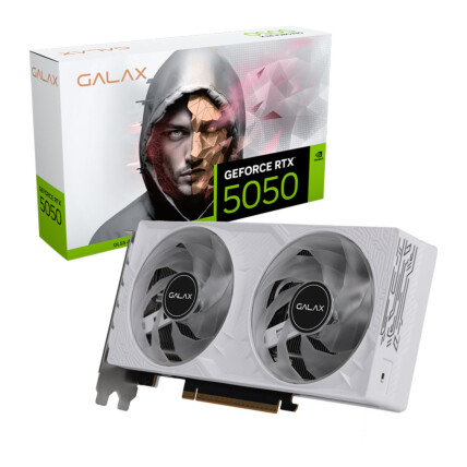 GPU NV RTX5050 8GB BLACK GF 1-CLICK OC WHITE 128BITS GDDR6 GALAX 55NSL8MHCZBS