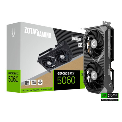 GPU NV RTX5060 8GB TWIN EDGE OC GDDR7 128BITS ZOTAC ZT-B50600H-10M