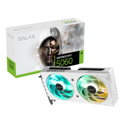 GPU NV RTX5060 EX 8GB BLACK GF WHITE 128BITS GDDR7 GALAX 56NSN8MDDBBS