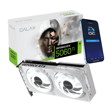 GPU NV RTX5060TI 8GB BLACK GF 1-CLICK OC WHITE 128BITS GDDR7 GALAX 56ISN8MDCQWH