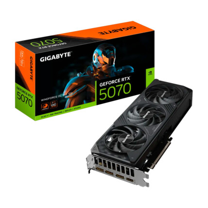 GPU NV RTX5070 12GB WINDFORCE OC SFF 12G 3 FANS GDDR7 192BITS GIGABYTE GV-N5070WF3OC-12GD