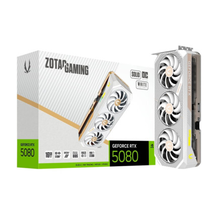 GPU NV RTX5080 16GB SOLID CORE OC WHITE ED. GDDR7 256BITS ZOTAC ZT-B50800Q-10P
