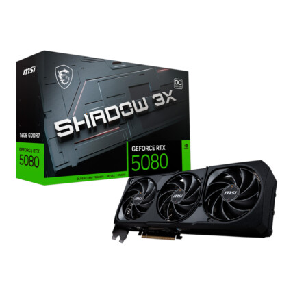 GPU NV RTX5080 SHADOW 3X OC 16GB GDDR7 256BITS MSI 912-V531-031