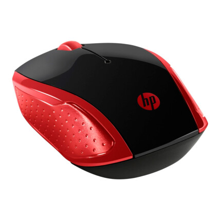 MOUSE SEM FIO VERMELHO HP 200