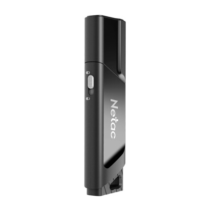 PENDRIVE 128GB U336 EM PLASTICO PRETO USB 3.0 NETAC NT03U336S-128G-30BK