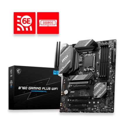 Placa Mae Msi B760 GAMING PLUS WIFI INTEL LGA 1700 - 911-7D98-019