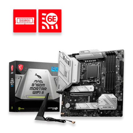 Placa Mae Msi MAG B760M MORTAR WIFI II INTEL LGA 1700 - 911-7E13-006