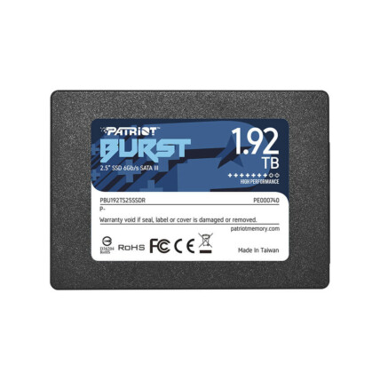 SSD Patriot Burst Elite 1.92TB 2.5'' Sata III 450/320MB/s - PBE192TS25SSDR