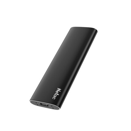 SSD 128GB EXT. PRETO TYPE-C USB 3.2 GEN2 Z SLIM NETAC NT01ZSLIM-128G-32BK - ATE 510/440 MB/S