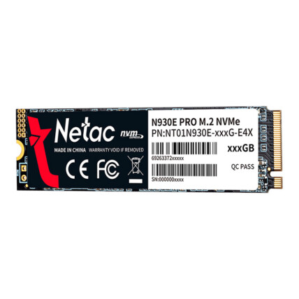 SSD 128GB N930E PCIe 3 X4 M.2 2280 NVMe NETAC NT01N930E-128G-E4X - ATE 970/650 MB/S