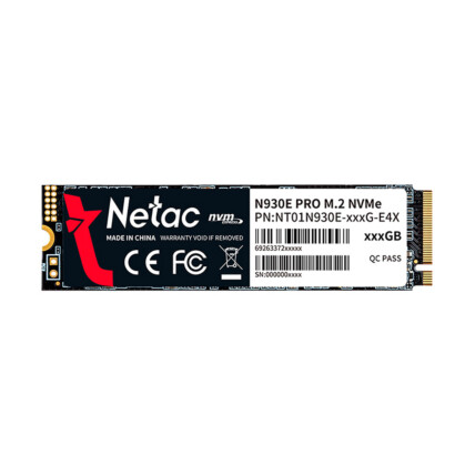 SSD 1TB N930E PCIe 3 X4 M.2 2280 NVMe NETAC NT01N930E-001T-E4X - ATE 2130/1720 MB/S