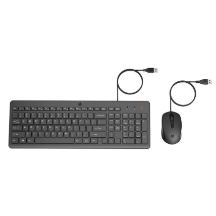 TECLADO+MOUSE COM FIO HP 150 PRETO CLASSIC