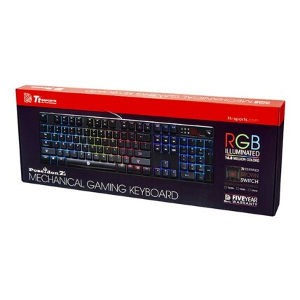 Teclado TT eSPORTS Poseidon Z RGB Brown Switch Thermaltake - KB-PZR-KBBRUS-01