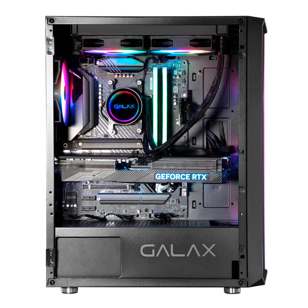 Gabinete Galax Revolution-07 Preto - G-CGG7AGBA4B0-GLXG