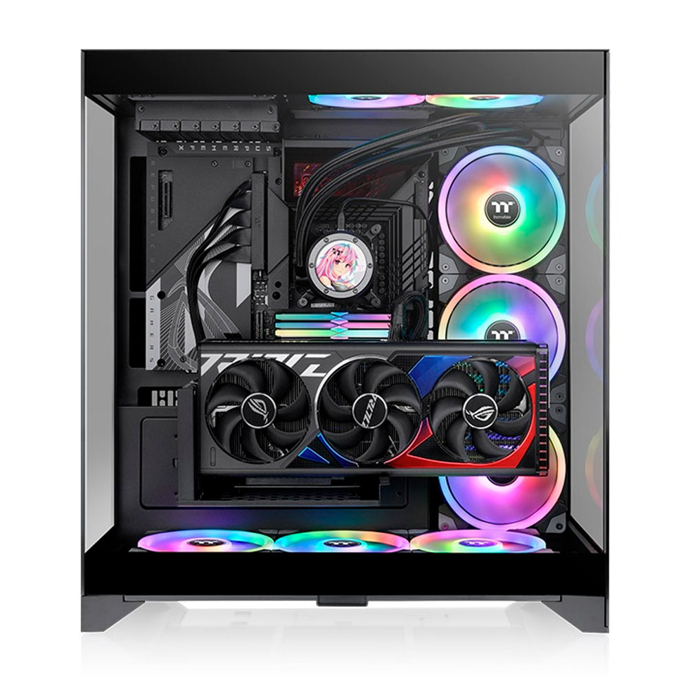GABINETE TT CTE E550 TG BLACK MID TOWER 3 TEMPERED GLASS CA-1Z8-00M1WN-00