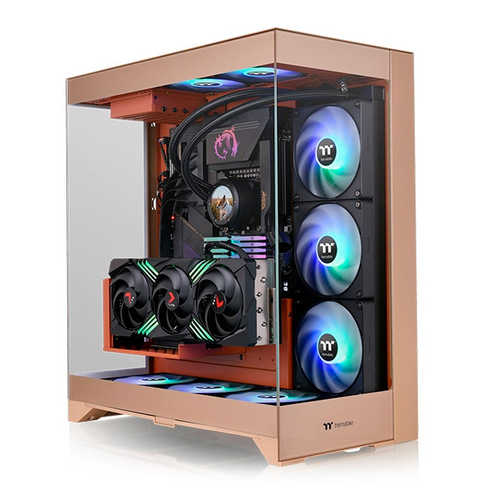 GABINETE TT CTE E550 TG GRAVEL SAND MID TOWER 3 TEMPERED GLASS CA-1Z8-00MGWN-00