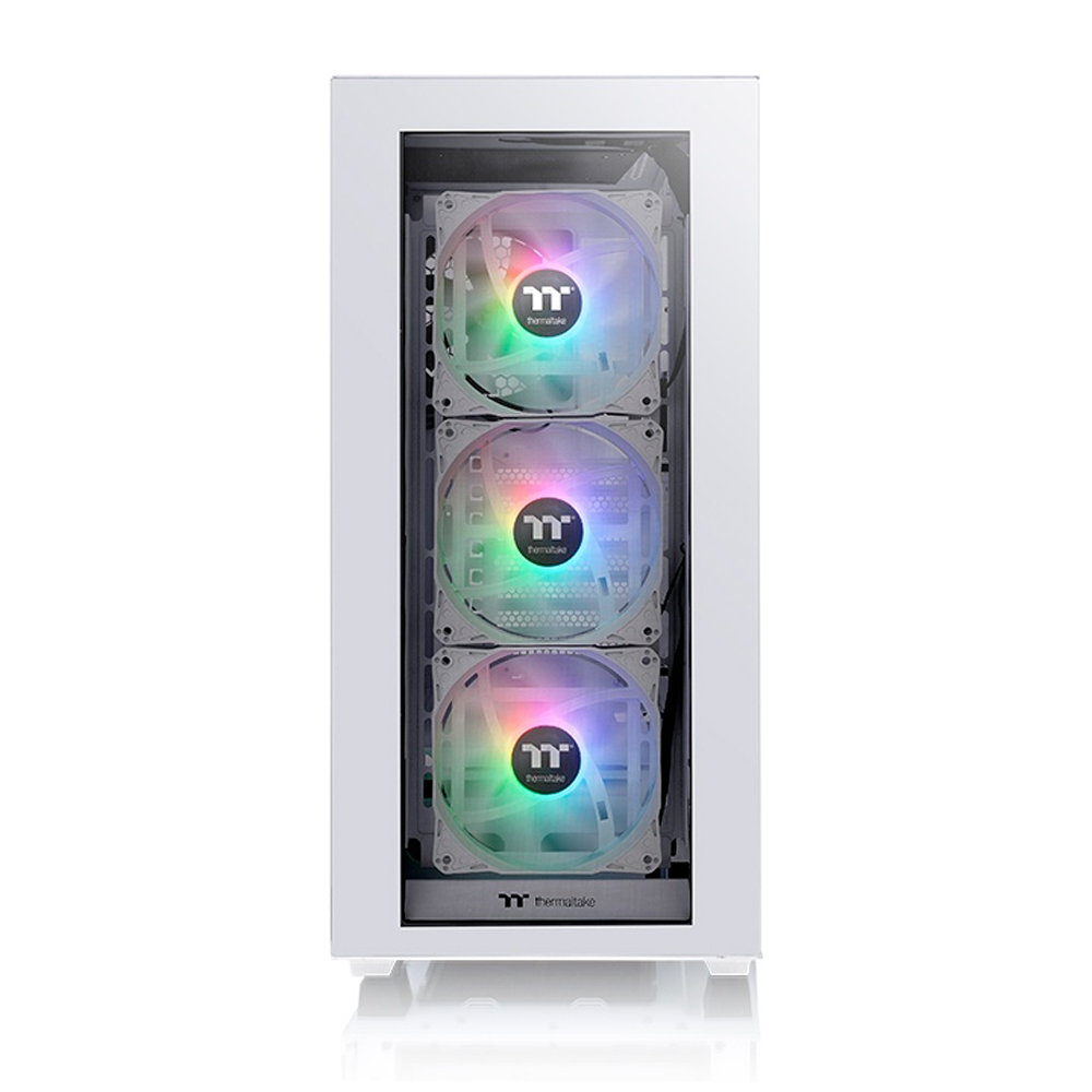 GABINETE TT DIVIDER 300 TG MID TOWER SNOW 2*TEMPGLASS/3*120MM ARGB/1*120MM STD CA-1S2-00M6WN-01