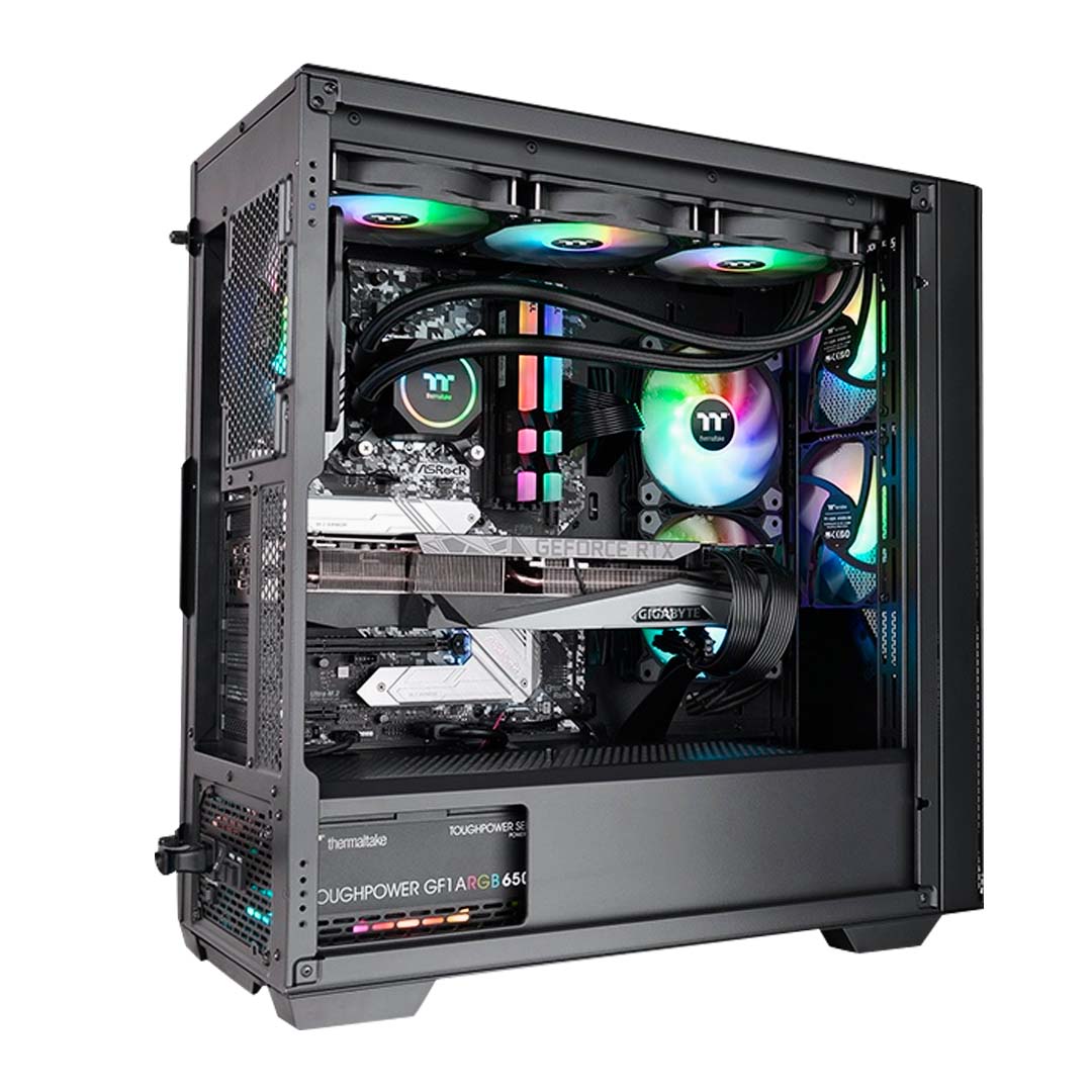 Gabinete Thermaltake Divider 370 TG ARGB Black Mid Tower - CA-1S4-00M1WN-00