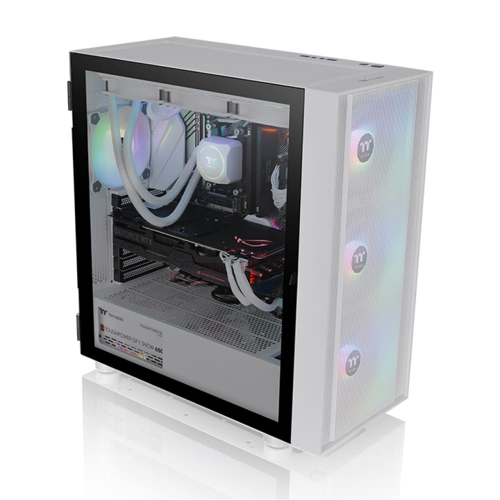 Gabinete Thermaltake H570 TG ARGB Snow Mid Tower - CA-1T9-00M6WN-01
