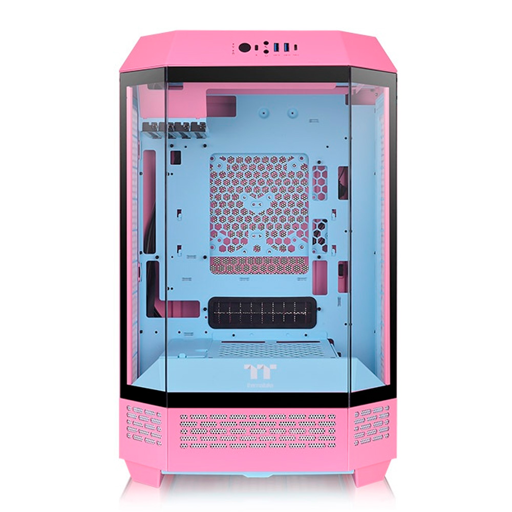 GABINETE TT THE TOWER 300 BUBBLE PINK WIN/SPCC/TEMP 2*140mm CA-1Y4-00SAWN-00