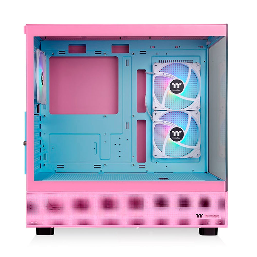 GABINETE TT VIEW 270 PLUS TG ARGB MID TOWER BUBBLE PINK 2*TEMPGLASS/3*120MM ARGB CA-1Y7-00MAWN-00