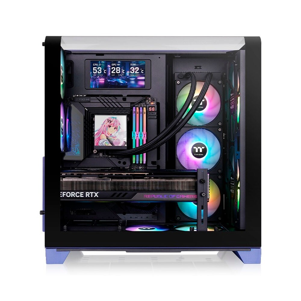GABINETE TT VIEW 390 AIR MID TOWER FUTURE DUSK 1* CURVEDTEMPGLASS/2*CT120 ARGB CA-11F-00MNWN-00
