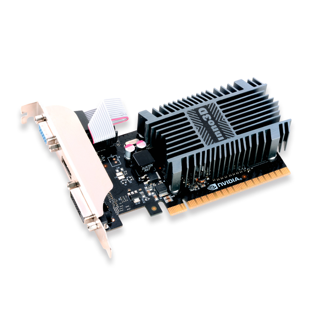 Placa de video INNO3D GT 710 2GB SDDR3 LP 64BITS - N710-1SDV-E3BX