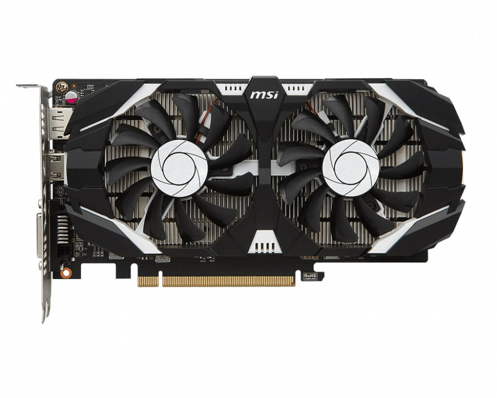 Placa de video MSI GTX 1050 TI OC 4GB GDDR5 128BITS - 912-V809-2272