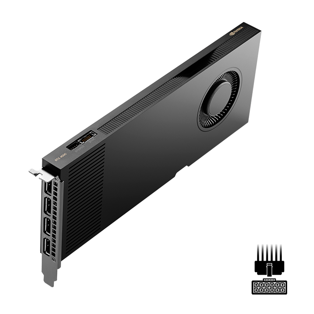 Placa de video PNY Nvidia Quadro RTX 4000 Ada Generation GDDR6 20GB 160BITS - VCNRTX4000ADA-PB