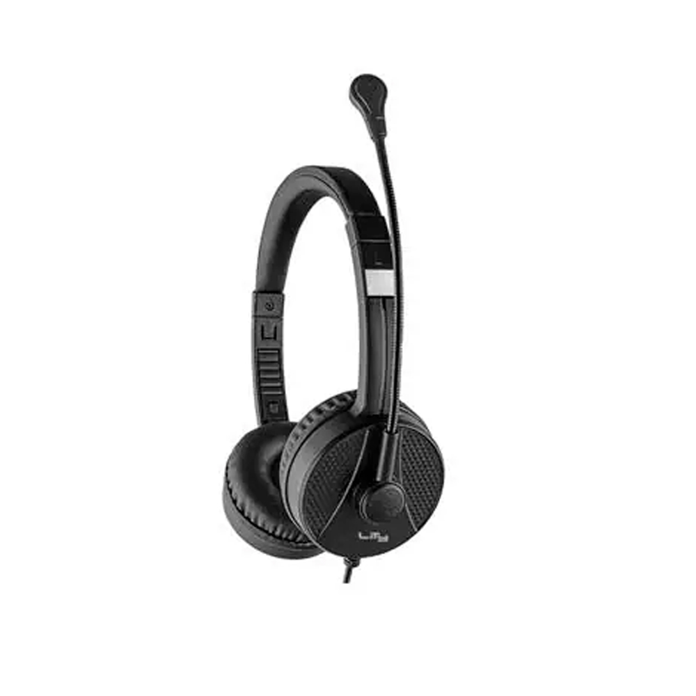 HEADSET CORPORATIVO C/ FIO PRETO LITY HC11P