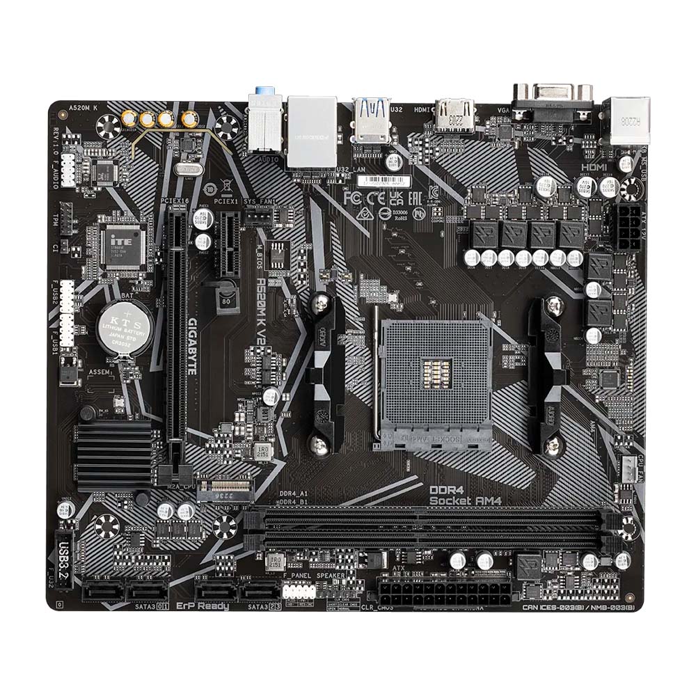 PLACA MAE GIGABYTE A520M K V2 1.1 AMD AM4 9MA52MK2-11