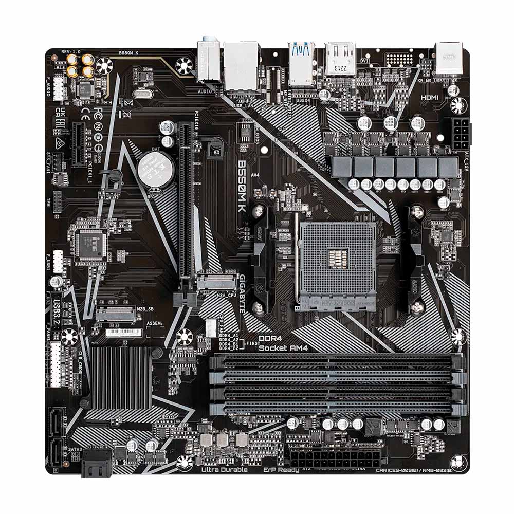 PLACA MAE GIGABYTE B550M K 1.0 AMD AM4 9MB55MK-00