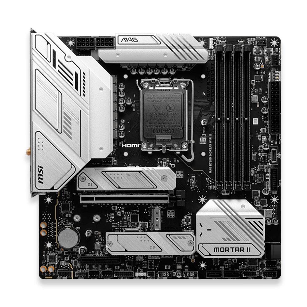 Placa Mae Msi MAG B760M MORTAR WIFI II INTEL LGA 1700 - 911-7E13-006