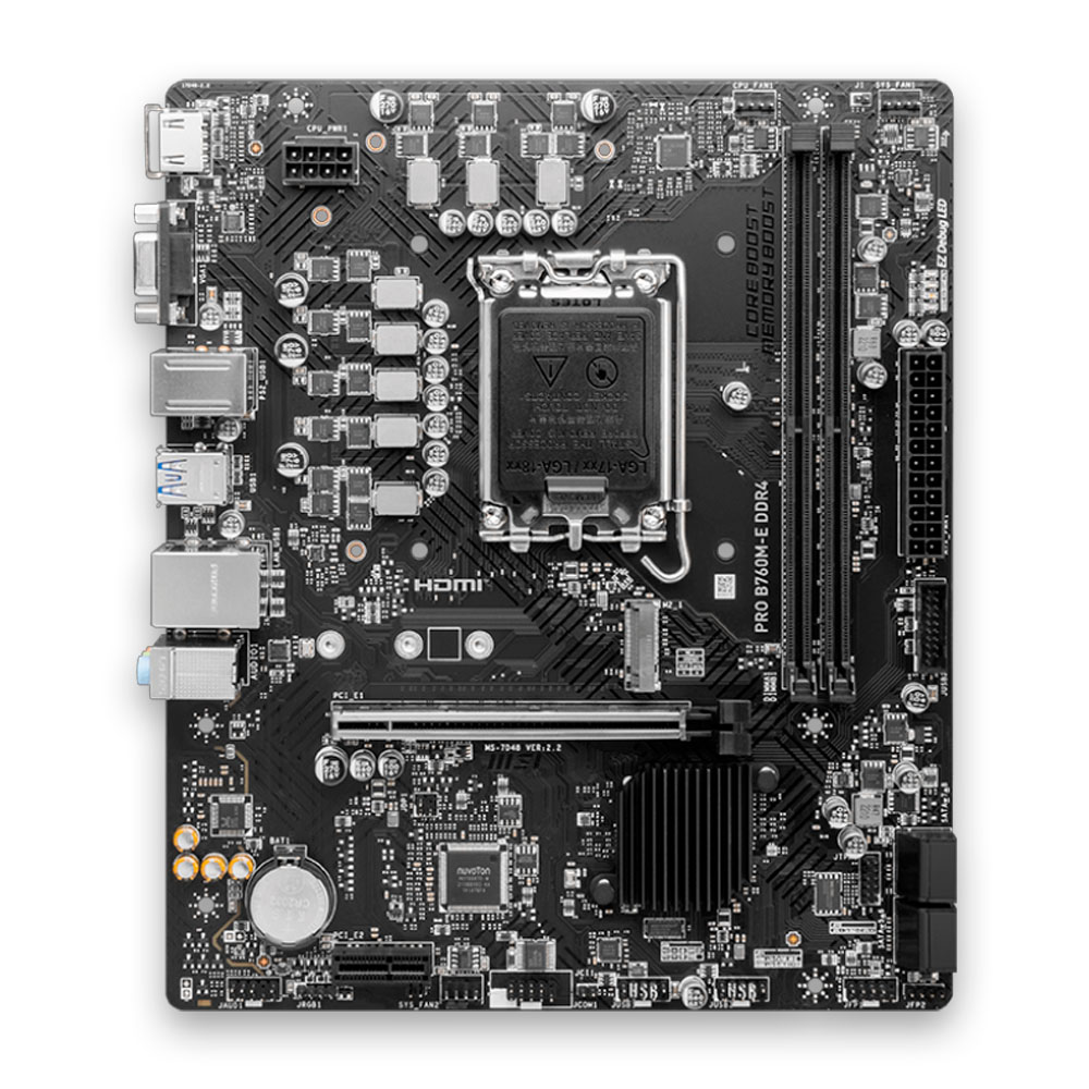 Placa Mae MSI PRO B760M-E DDR4 INTEL LGA 1700 - 911-7D48-049