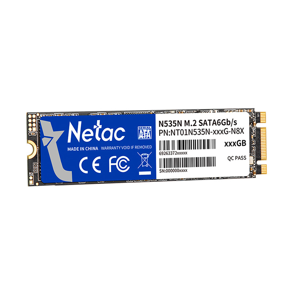 SSD 128GB M.2 2280 SATA III 3D NAND N535N NETAC NT01N535N-128G-N8X - ATE 510/440 MB/S