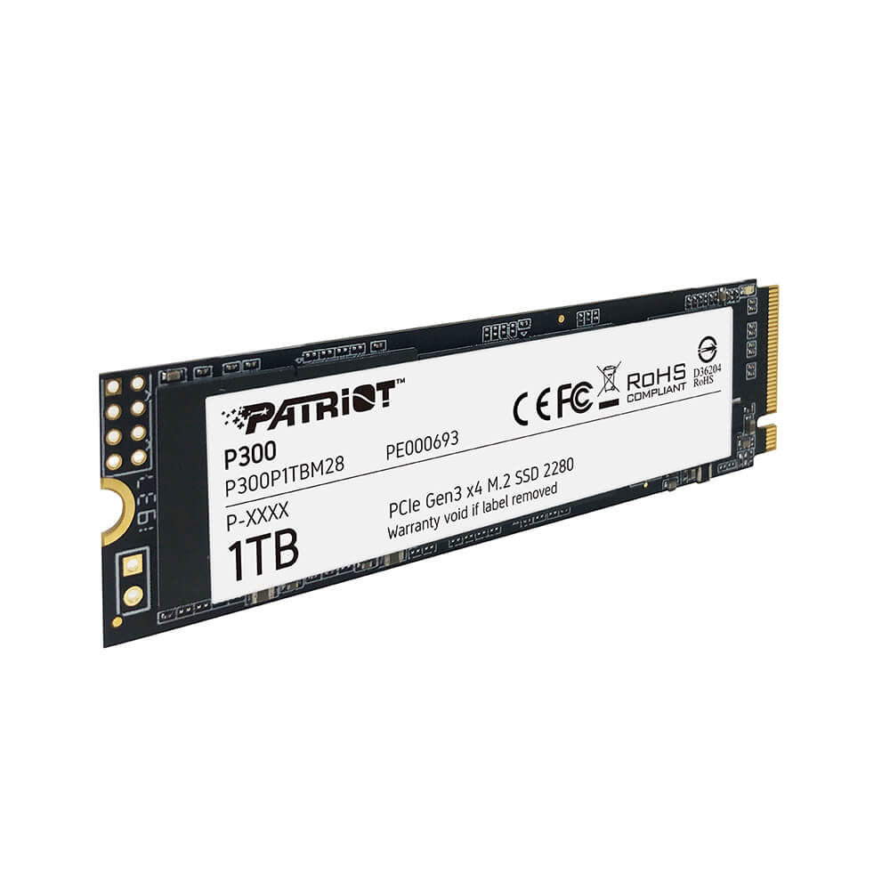 SSD Patriot P300 1TB M.2 Nvme PCIe Gen3 X4 2100/1650MB/s - P300P1TBM28