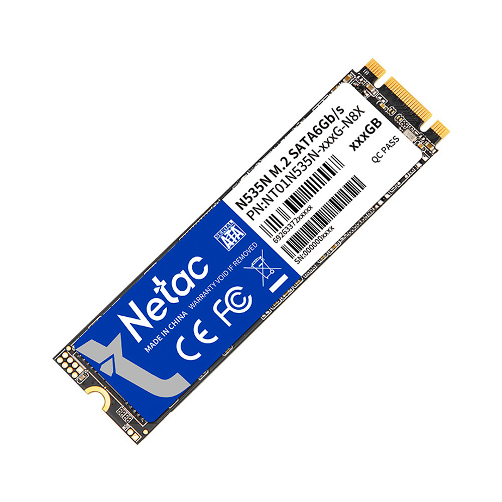 SSD 1TB M.2 2280 SATA III 3D NAND N535N NETAC NT01N535N-001T-N8X - ATE 560/520 MB/S