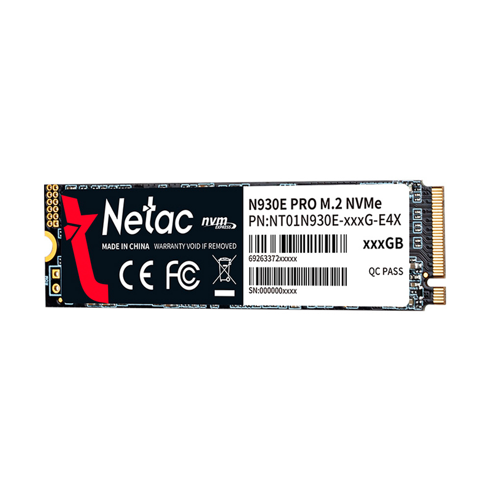 SSD 1TB N930E PCIe 3 X4 M.2 2280 NVMe NETAC NT01N930E-001T-E4X - ATE 2130/1720 MB/S