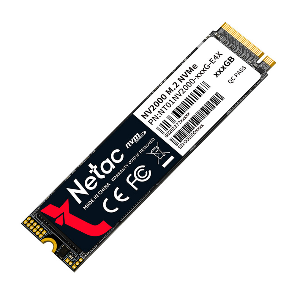 SSD 1TB NV2000 PCIe 3 X4 M.2 2280 NVMe NETAC NT01NV2000-1T0-E4X - ATE 2500/2100 MB/S