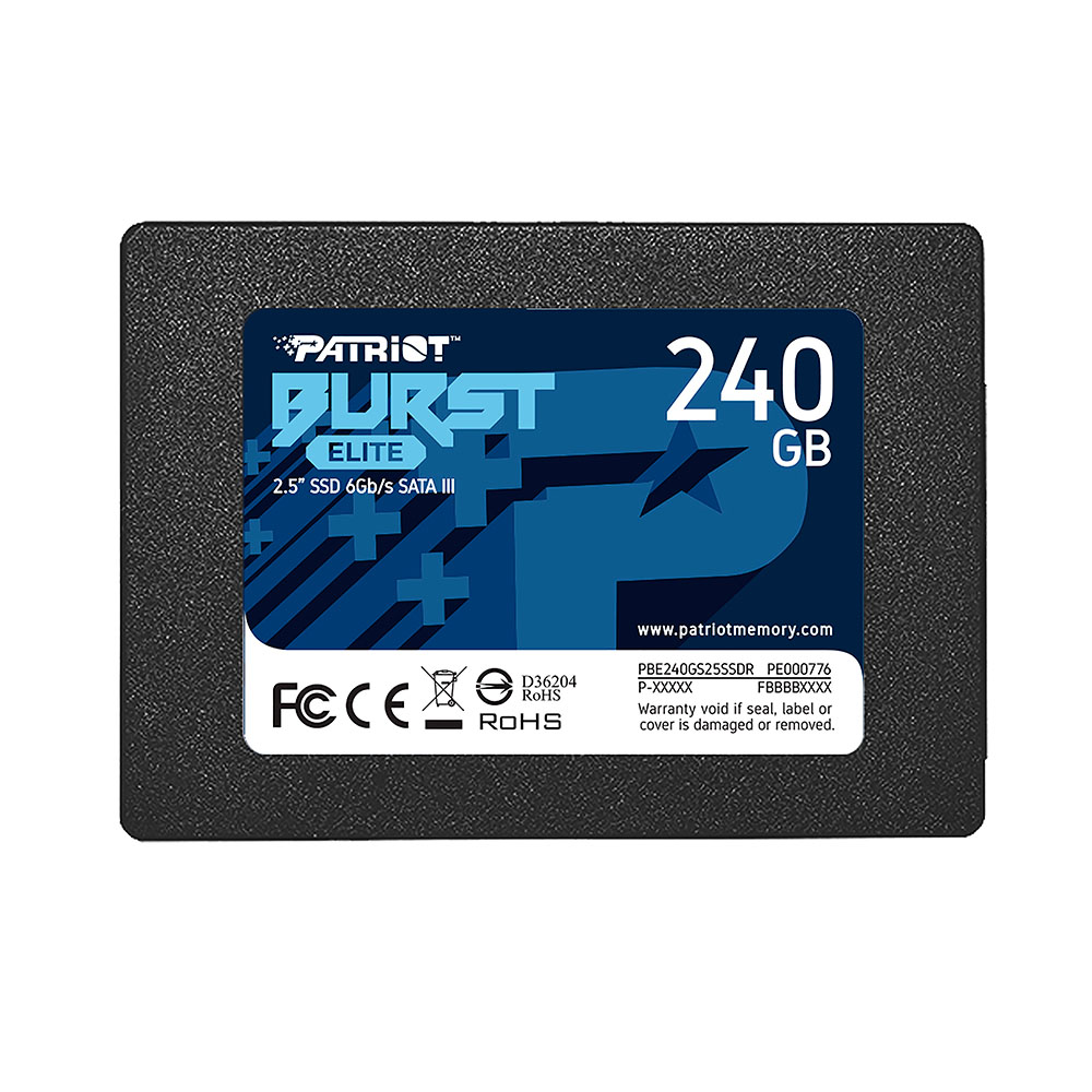 SSD Patriot Burst Elite 240GB Sata III 2.5 Leitura 450MB/s Gravacao 320MB/s - PBE240GS25SSDR