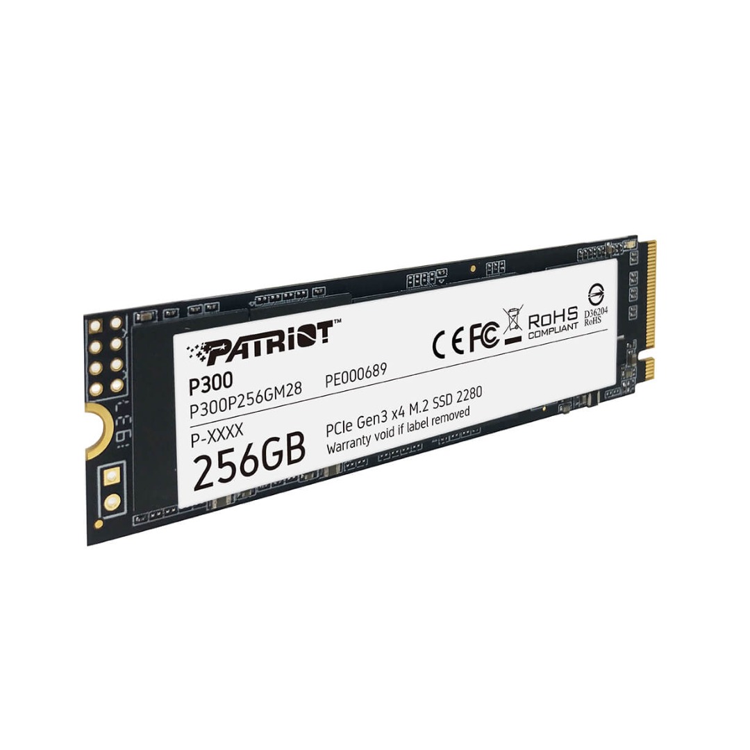 SSD Patriot P300 256GB M.2 Nvme PCIe Gen3 X4 1700/1100MB/s - P300P256GM28