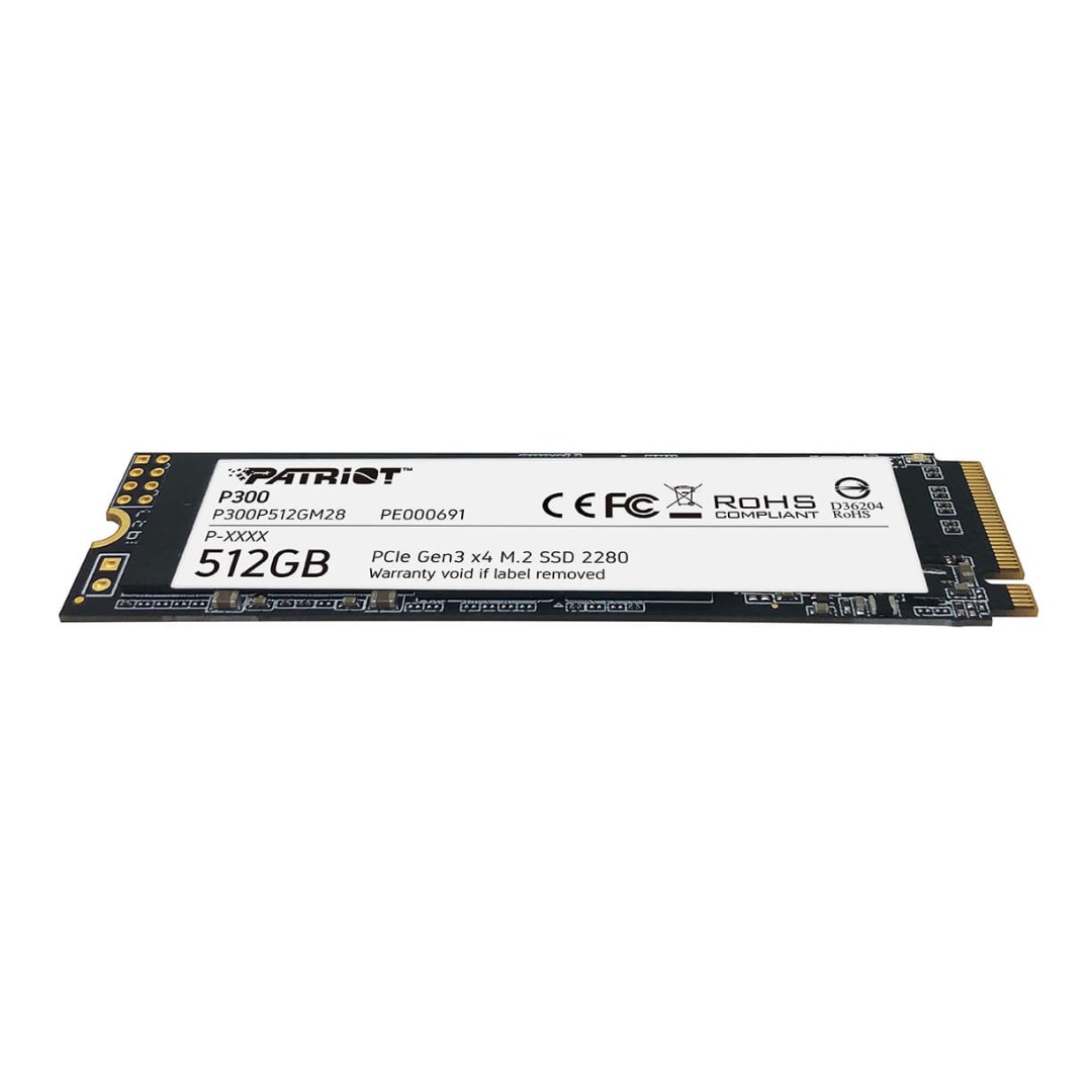 SSD Patriot P300 512GB M.2 Nvme PCIe Gen3 X4 1700/1100MB/s - P300P512GM28