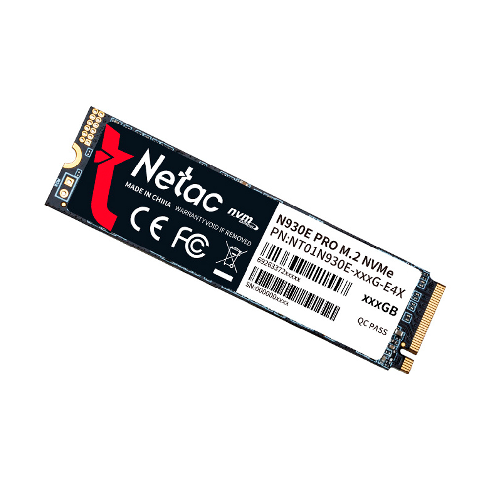 SSD 512GB N930E PCIe 3 X4 M.2 2280 NVMe NETAC NT01N930E-512G-E4X - ATE 2080/1700 MB/S
