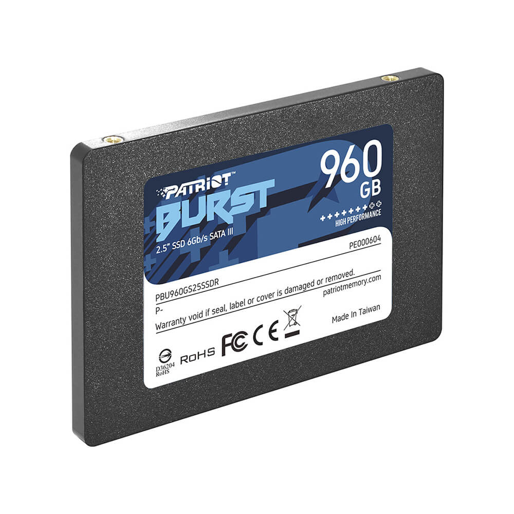SSD Patriot Burst Elite 960GB 2.5'' Sata III 450/320MB/s - PBE960GS25SSDR
