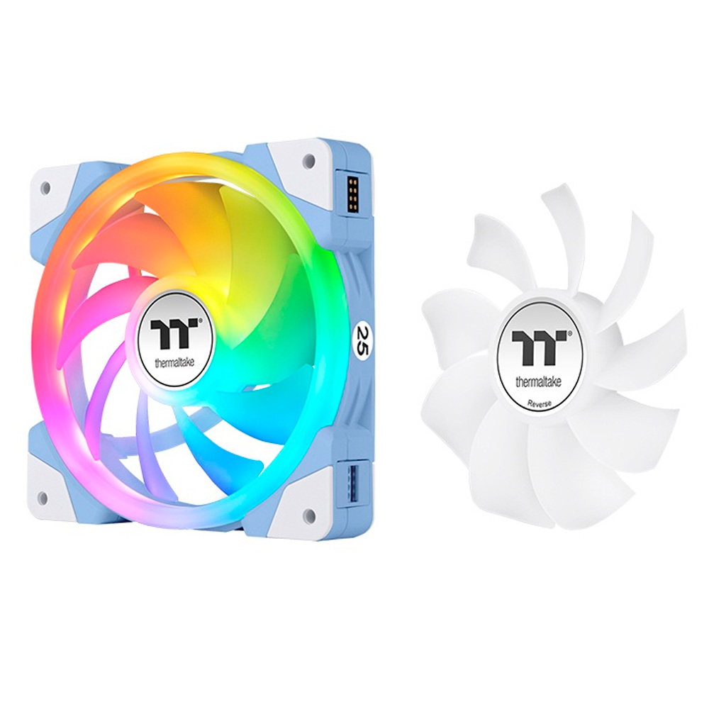 Swafan EX12 ARGB Sync Premium Edition Hydrangea Blue Thermaltake (Kit com 3 fans) - CL-F183-PL12BU-A