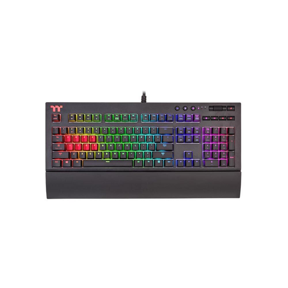 Teclado TT Premium X1 RGB Cherry MX Blue Thermaltake - KB-TPX-BLBRPB-01